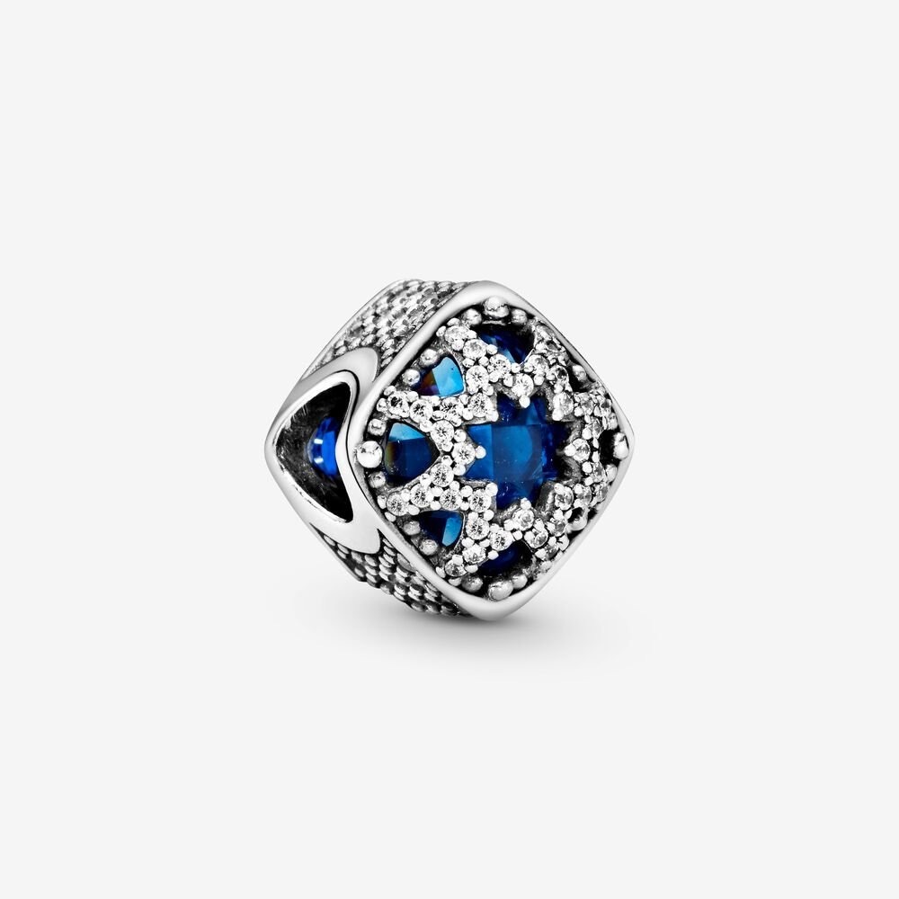 Pandora Square Blue Star Charm